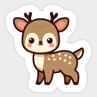 Cute Deer Art Sticker